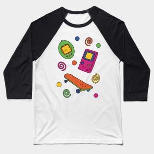 ‘90s Kid Print Baseball T-Shirt